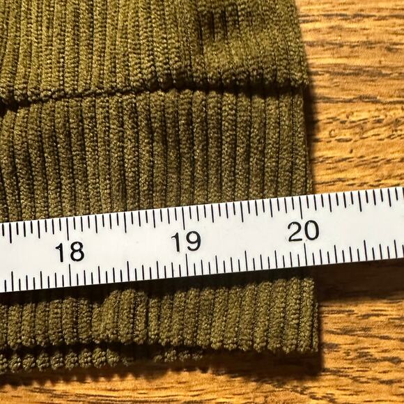 Hengsheng Jeans Olive Corduroy Medium Pullover Outdoor Elbow Patches Sweatshirt - Picture 5 of 6